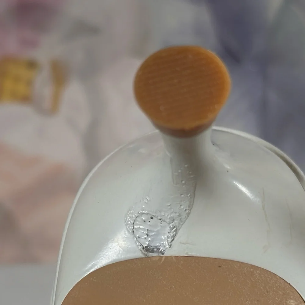 Like new RAYE Kimme Sandal in Ivory white leather kitten heel bride reception - Picture 9 of 10